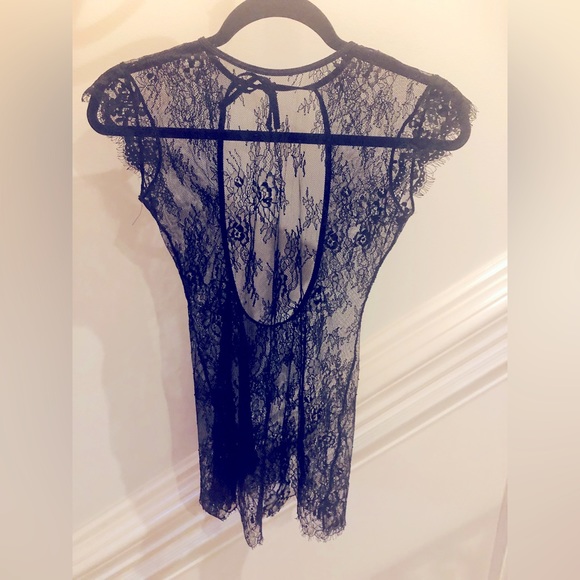 Cute black lace sheer nightgown Size S - Picture 3 of 3